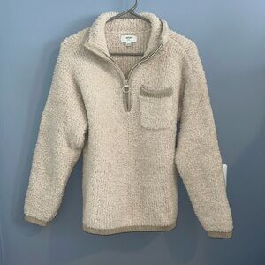 aerie quarter zip sherpa